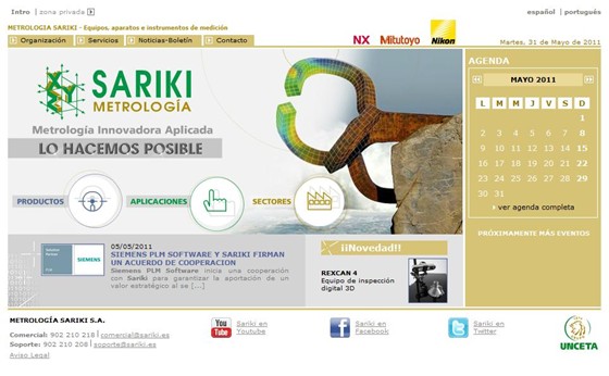 Websites: Sariki Metrología