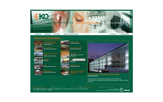 Websites: EKO Ingeniería Acústica