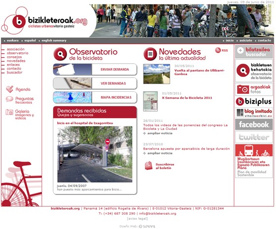 Websites: Bizikleteroak