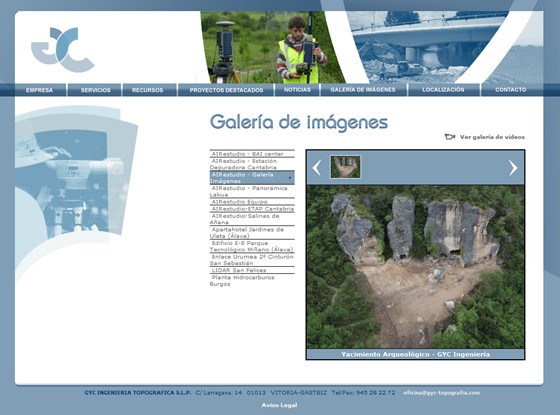 Websites: GyC Topografía