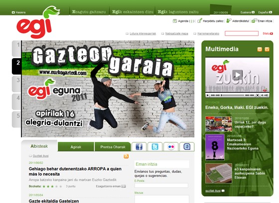 Websites: EGI Euzko Gaztedi